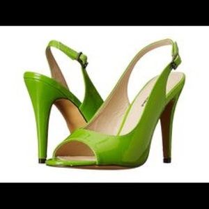 New Michael Antonio Green Patent Leather Sandals